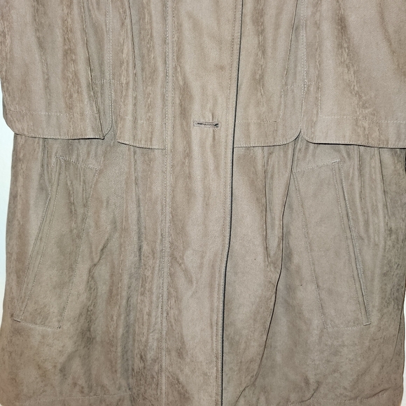 Fleet Street Limited Womens Coat Brown Polyester Long Sleeve Snap Button Sz L. - Picture 2 of 15
